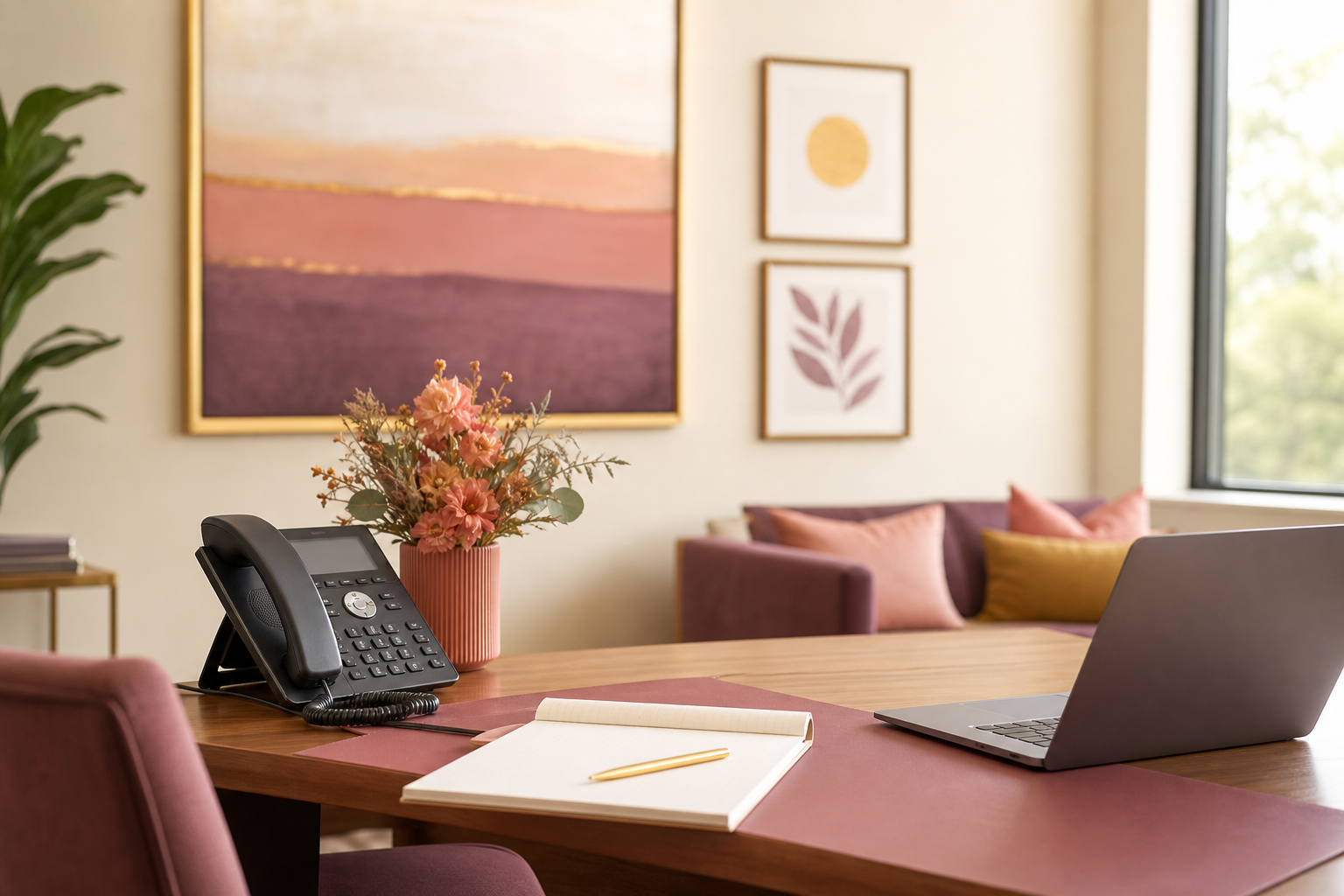 The Hidden Cost of Making Your Admissions Coordinator Do Marketing's Job 1 Admissions office desk with laptop and notepad representing detox center marketing systems