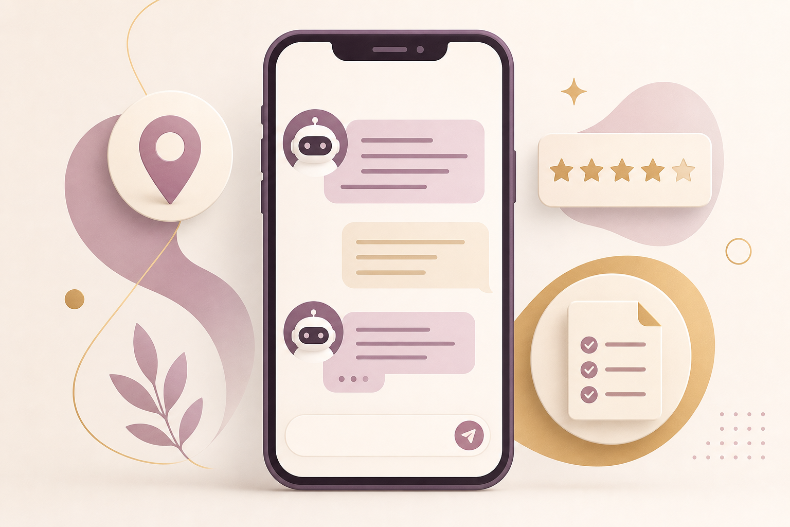 How ChatGPT and Perplexity Actually Decide Which Treatment Center to Recommend 1 Smartphone AI chat assistant with map pin star review and checklist icons representing AI search recommendation signals