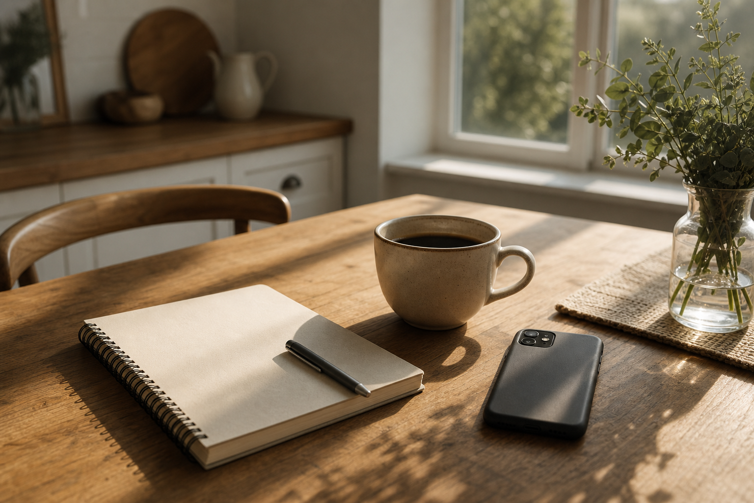 Eating Disorder Treatment Center Marketing: How to Show Up When Families Ask AI Which Program to Trust 1 Quiet morning kitchen table scene representing a family researching treatment options