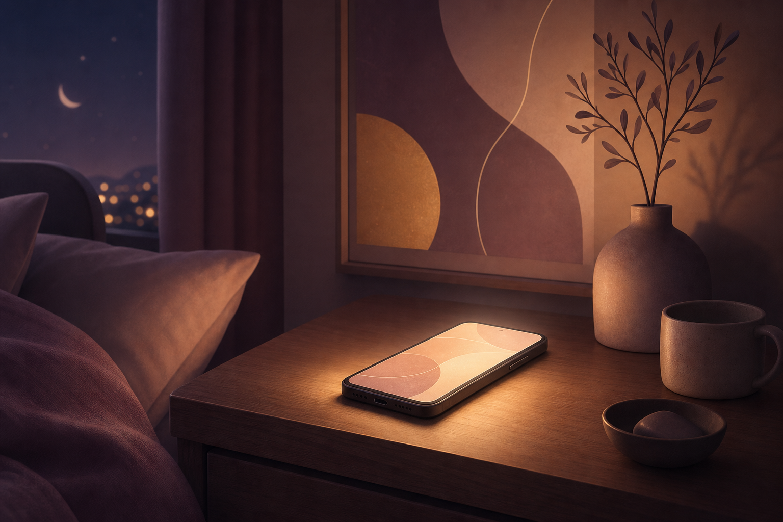 Why 'Does This Treatment Center Take My Insurance' Is the Question Deciding Who Gets the Call 1 Phone glowing softly on a nightstand at night representing a family searching for treatment center insurance coverage